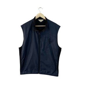 Orvis X-Large Vest Full Zip Lightweight Blue Black Sleeveless Jacket